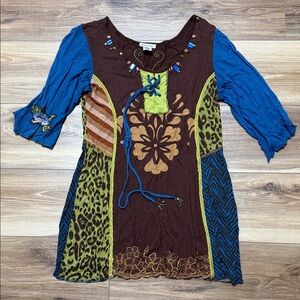 Colorful Bohemian Women's Top Krista Lee